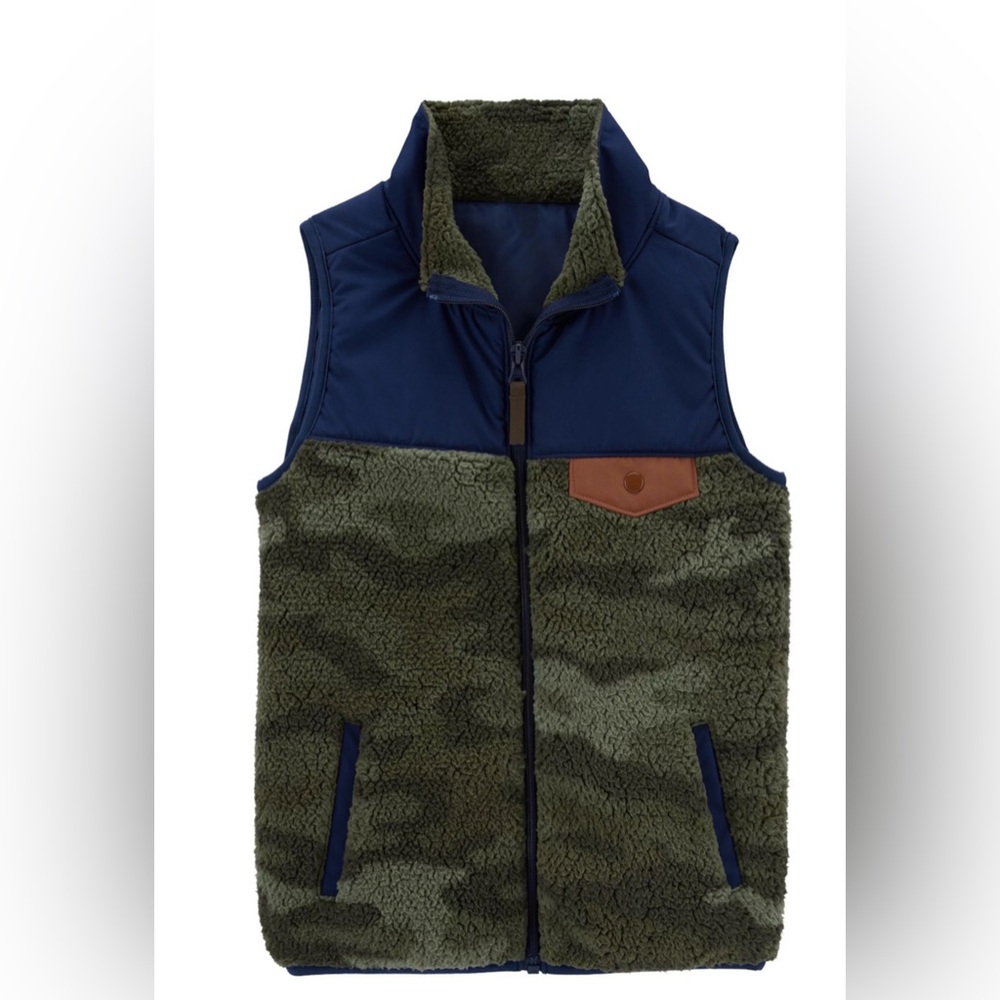 CARTER’S Boys Zip-Up Sherpa Vest